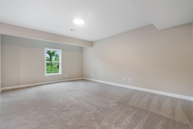 view of carpeted empty room