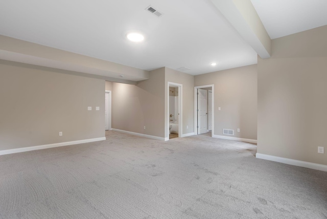 empty room with light carpet