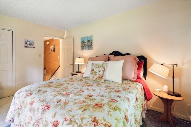 bedroom with carpet flooring