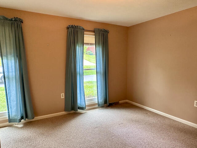 view of carpeted empty room