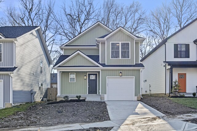 view of front of house featuring a garage