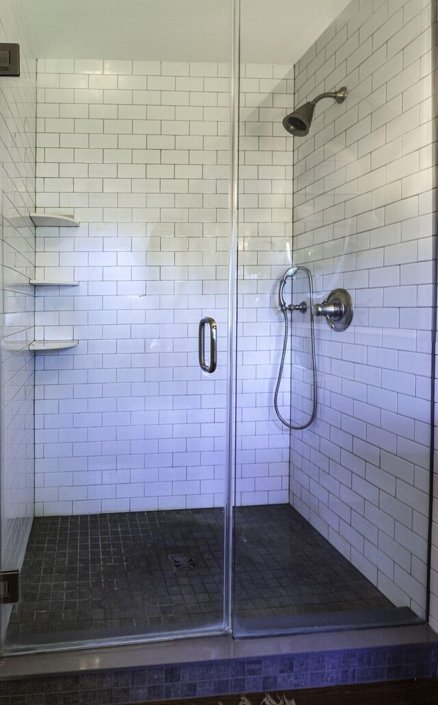 bathroom with walk in shower