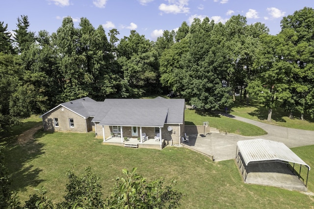 birds eye view of property