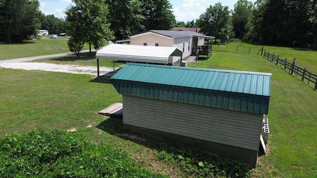 exterior space featuring a rural view