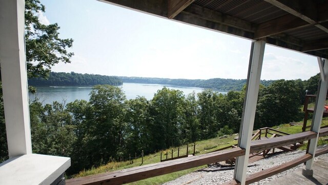 view of water feature