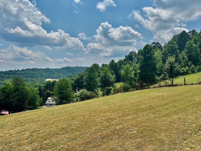 property view of mountains with a rural view