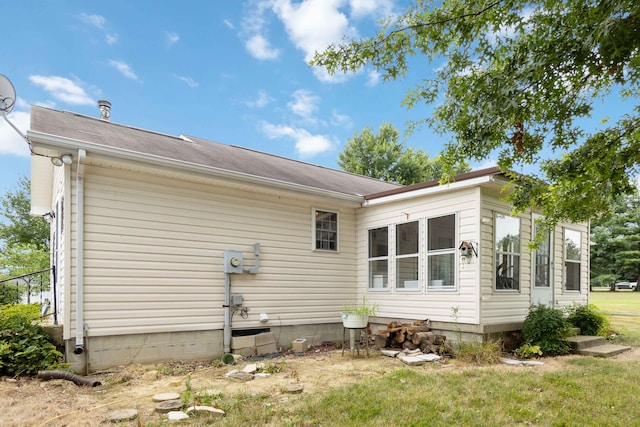 view of back of property