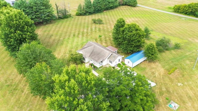 drone / aerial view featuring a rural view