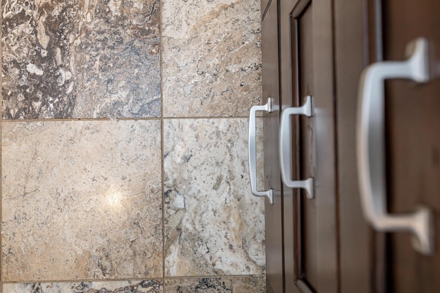 interior details featuring refrigerator