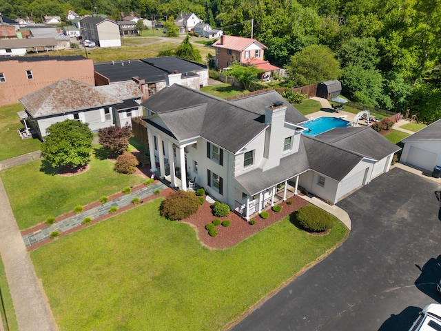 birds eye view of property