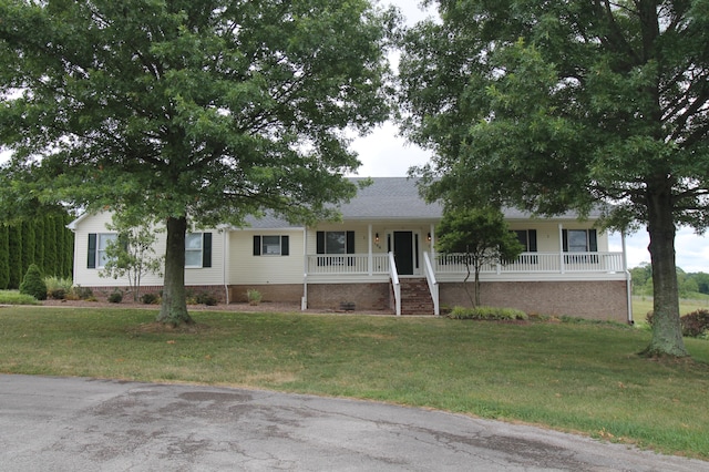 108 Greystone Dr, Nicholasville, KY 40356 - single story home featuring a porch and a front lawn