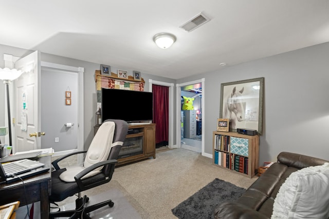 983 Short Town Rd, Liberty, KY 42539 - carpeted home office featuring baseboards and visible vents