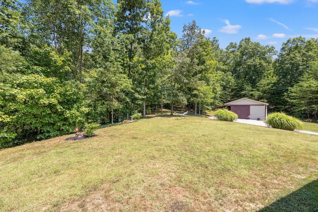 983 Short Town Rd, Liberty, KY 42539 - view of yard featuring a wooded view and an outdoor structure