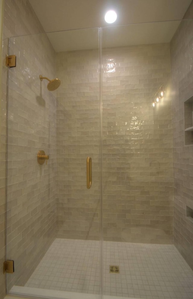 bathroom with walk in shower