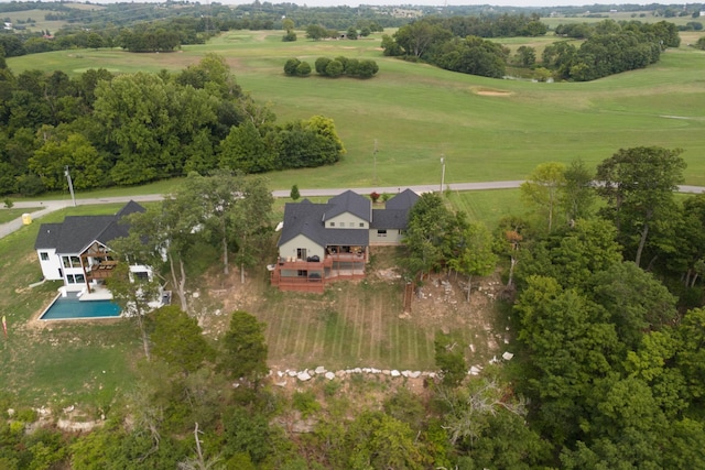 bird's eye view featuring a rural view