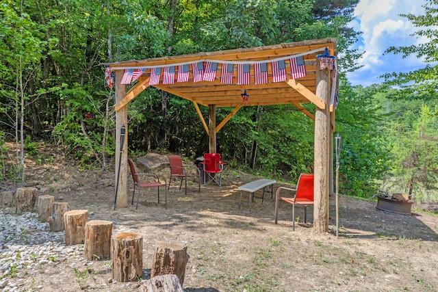 4743 Shoemaker Rdg, Zoe, KY 41397 - view of yard featuring a forest view