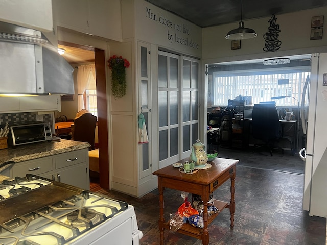 interior space with a toaster