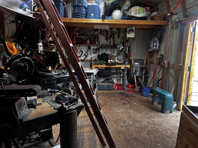 view of storage