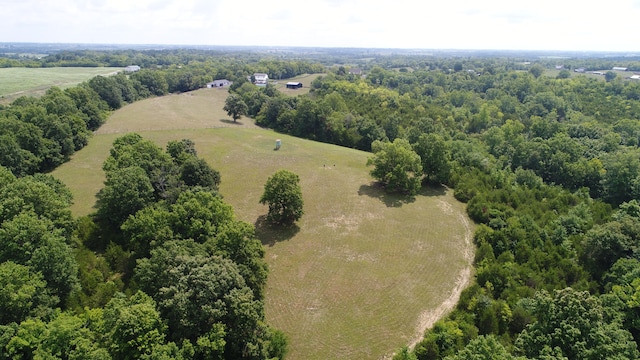 aerial view featuring a rural view