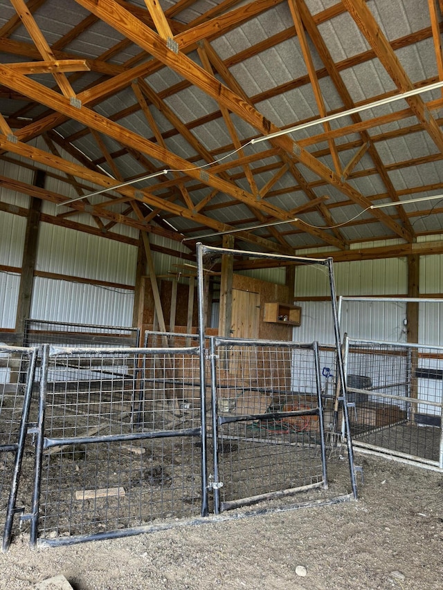 view of horse barn