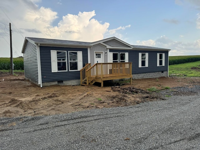 view of manufactured / mobile home