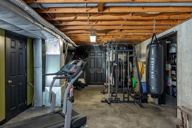 view of workout room