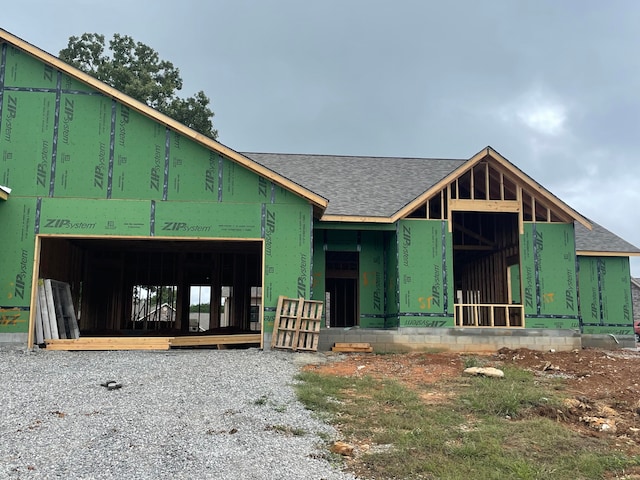 view of property under construction