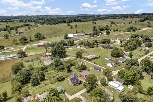 drone / aerial view featuring a rural view