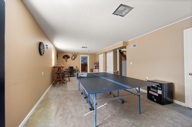 view of recreation room