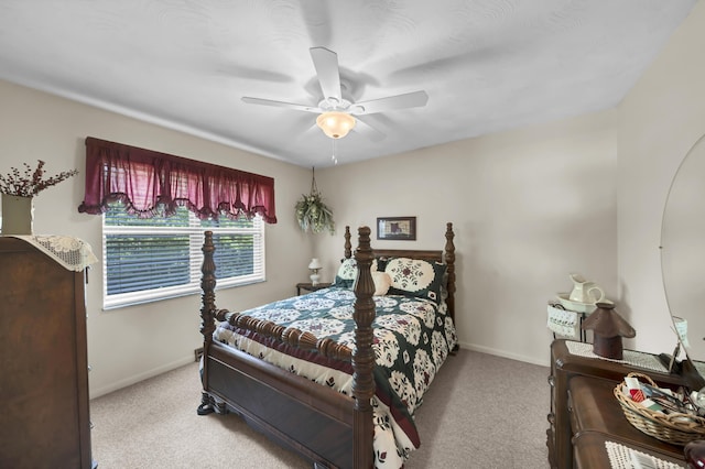 175 N Bend Rd, Stanton, KY 40380 - bedroom with carpet flooring, baseboards, and ceiling fan