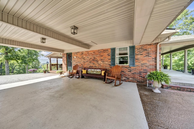 175 N Bend Rd, Stanton, KY 40380 - covered porch with a carport