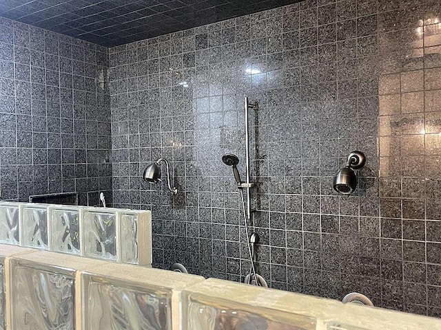 full bathroom with walk in shower