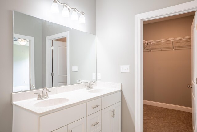 bathroom featuring vanity