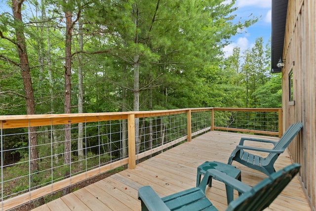 view of wooden terrace