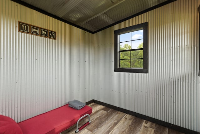 interior space featuring hardwood / wood-style flooring