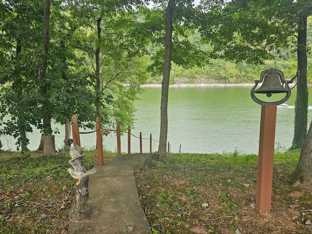 view of water feature