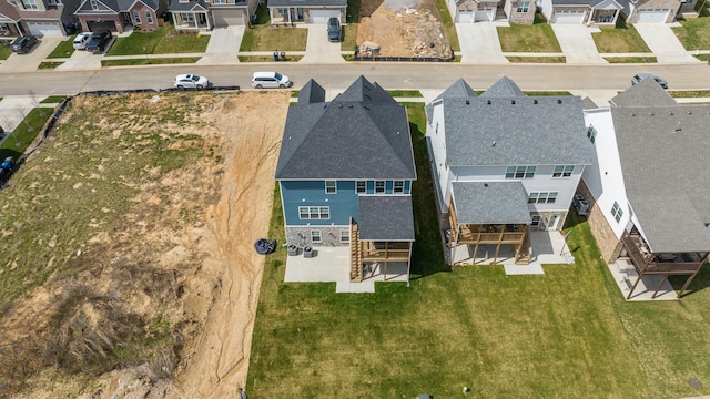 aerial view featuring a residential view