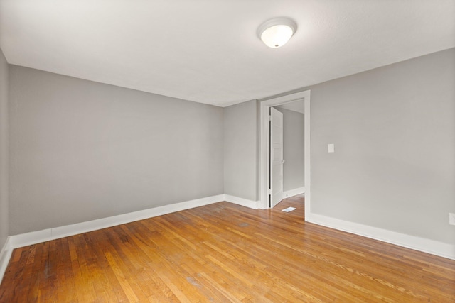 empty room featuring light hardwood / wood-style flooring