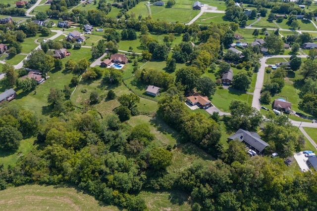 drone / aerial view with a residential view