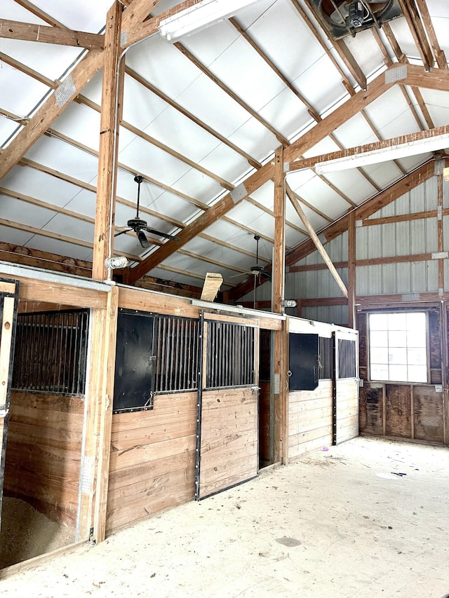 view of horse barn