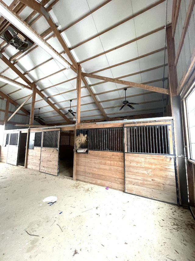 view of horse barn