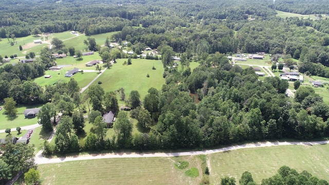 bird's eye view featuring a rural view