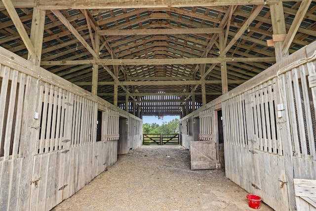 view of stable