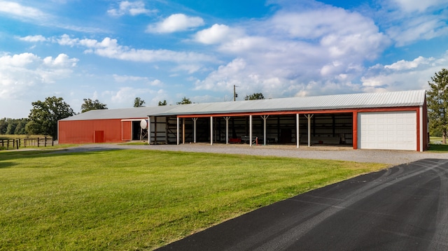 view of horse barn