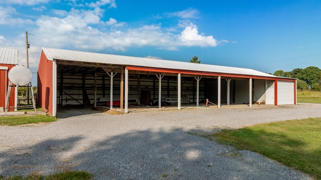 view of horse barn