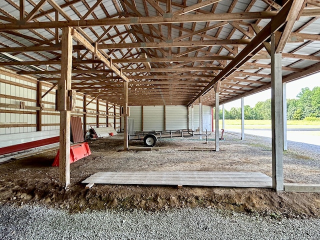 view of horse barn