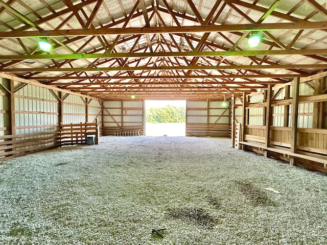 view of horse barn