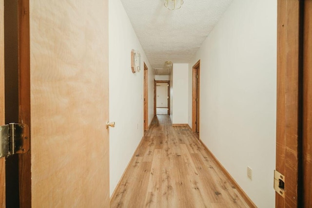 8594 Morehead Rd, Flemingsburg, KY 41041 - hall with light wood-style flooring and a textured ceiling