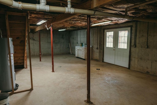 8594 Morehead Rd, Flemingsburg, KY 41041 - below grade area with electric water heater