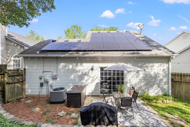 exterior space with central air condition unit